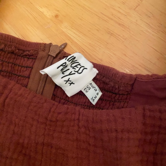 Princess Polly Rich Brown Textured romper - Picture 2 of 2